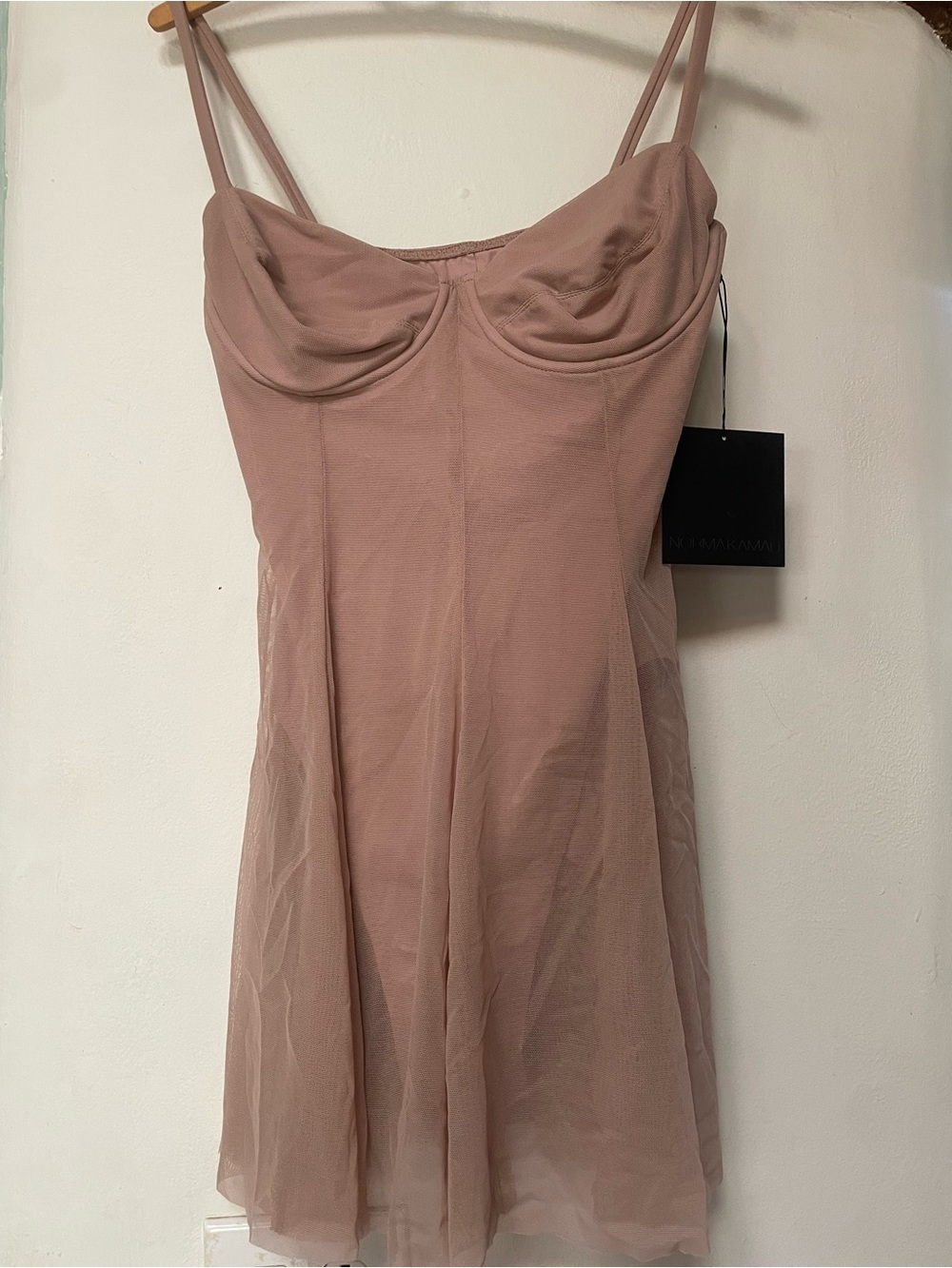 👙👛🩷SUPER RARE Norma Kamali Rose Gold Underwire Swim Dress🩷👛👙